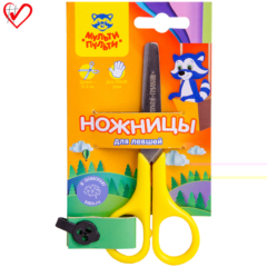 Ножницы детские для левшей Мульти-Пульти «Приключения Енота» 12,5см, европодвес MS_11133 ст12/240