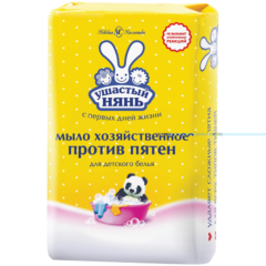Мыло хозяйственное Ушастый нянь 180г для детского белья, пятновыводитель, 227658, 11387