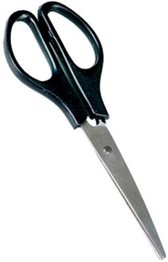 Ножницы  160мм Workmate пластиковые чёрные ручки 15-0974