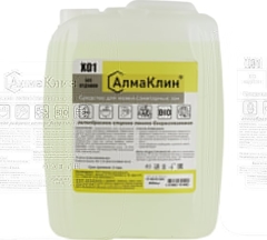 Средство   чистящее АлмаКлин Х01 5л для санузлов с активным хлором, без отдушки Х01-5Л  ст4